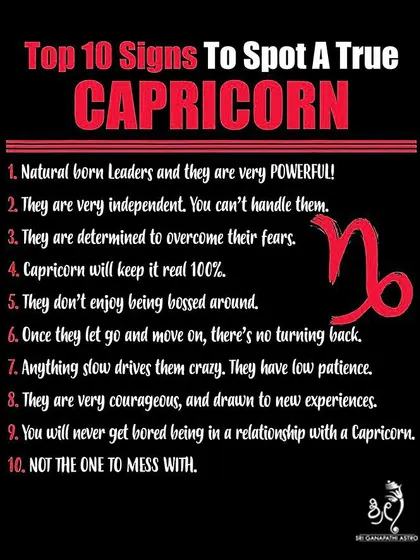 Here are ten signs to spot a true Capricorn. They are natural leaders, very independent, and determined to overcome their fears, making them powerful and resilient individuals.