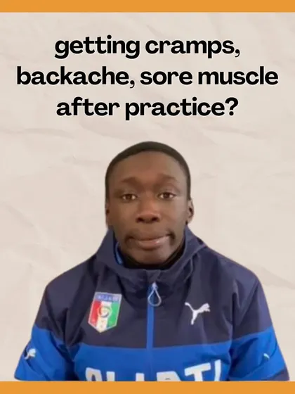 Getting cramps, backaches, or sore muscles after practice? This meme is a funny reminder of the one simple thing you might be forgetting.