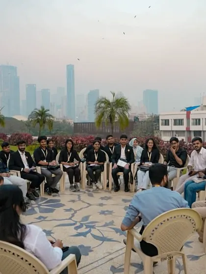 A workshop held in a circle to encourage open dialogue and equal participation, a core tenet of our community-led design process.