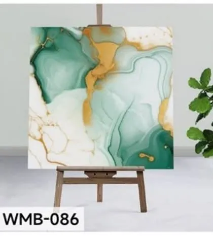 A beautiful green and white marble design (WMB-086) with delicate gold veining, perfect for adding a touch of color and nature-inspired elegance.