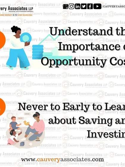 A duplicate visual on the importance of teaching opportunity cost and the value of saving early.