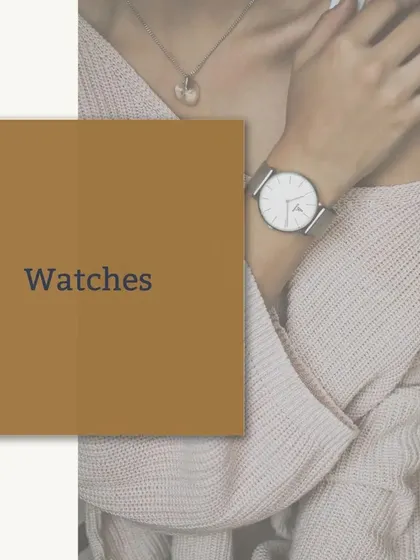 A classic, elegant watch is a timeless accessory for any professional woman. It's a sophisticated detail that signals punctuality and style.