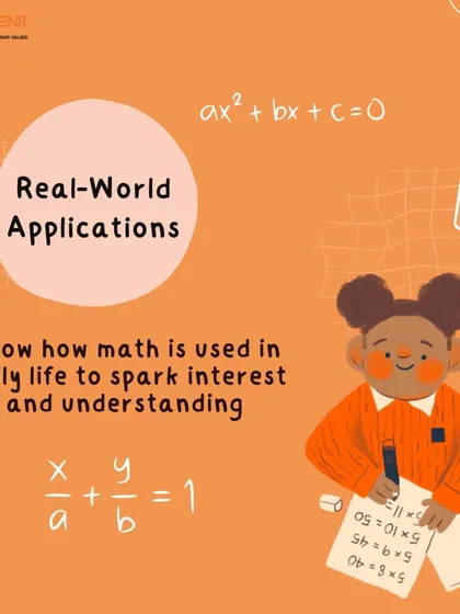 We connect learning to the real world. By showing how concepts like math are used in daily life, we spark greater interest and a deeper understanding in our students.