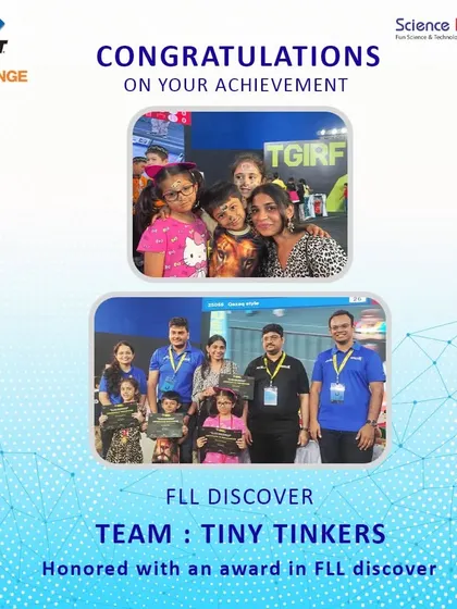 Congratulations to our youngest innovators, Team Tiny Tinkers, for their award in the FLL Discover category at the FIRST LEGO League challenge. Their creativity and teamwork were a joy to watch.