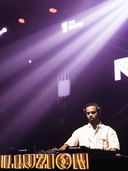 Under the spotlight at Illuzion. In these moments, it's just me and the music.