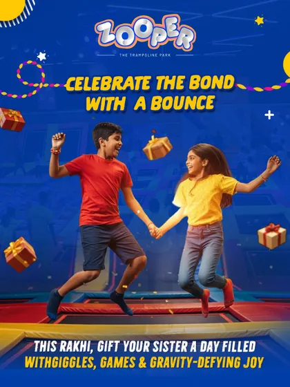Celebrate the bond with a bounce this Rakhi. Gift your sister a day filled with giggles, games, and gravity-defying joy.