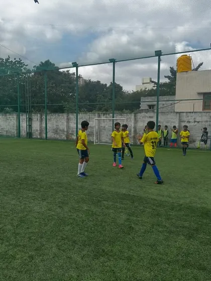 A view of the U10 Samurai Cup final in progress.