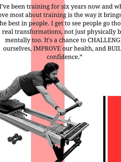 Our trainer Rishabh shares his philosophy: training brings out the best in people, building not just physical strength but mental confidence too.