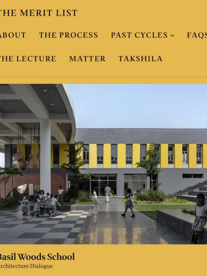 We are proud to have two projects, the Nirbhaya Centre and Basil Woods School, longlisted for The Merit List, recognizing critically relevant contemporary Indian architecture.