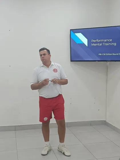 A presentation slide from a "Performance Mental Training" session, highlighting our structured approach to this critical aspect of tennis.