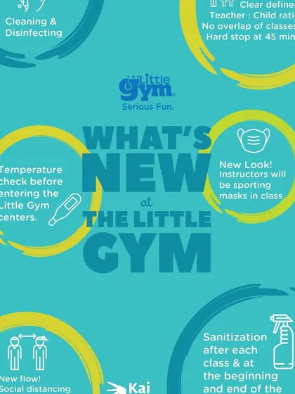 An infographic detailing our health and safety measures, including temperature checks, masks, and sanitization, to ensure a safe environment for our families.