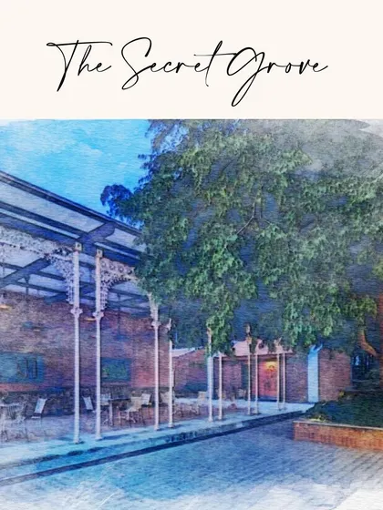 The Secret Grove in Yelahanka is another of my handpicked venues. It offers a beautiful blend of indoor and outdoor spaces, hidden in a lush, green landscape.