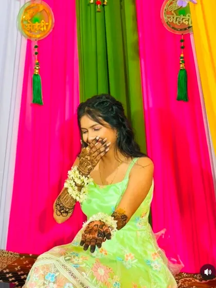 Another candid and happy moment from a mehndi function. It's moments like these that make my work so fulfilling.