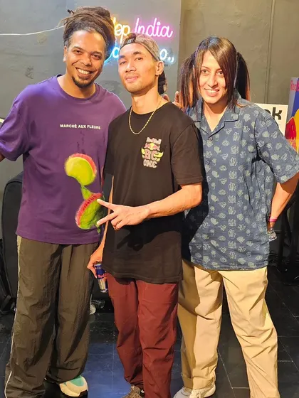 Our founders with Red Bull BC One All-Star Ronnie. Hosting international legends is always an honor.