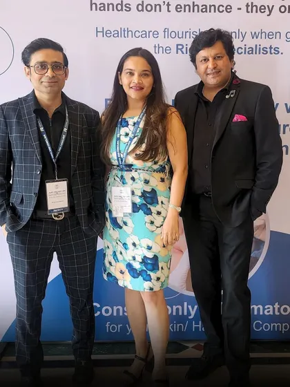 Posing with colleagues at the IADVL DSB Conclave. Every conversation at these events is a reminder of why I chose this journey and reinforces my commitment to the science of skin and hair.