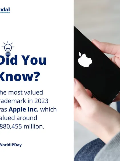A key data point: Apple Inc. was the most valued trademark in 2023, valued at around $880,455 million, showing the immense financial value of a strong brand.
