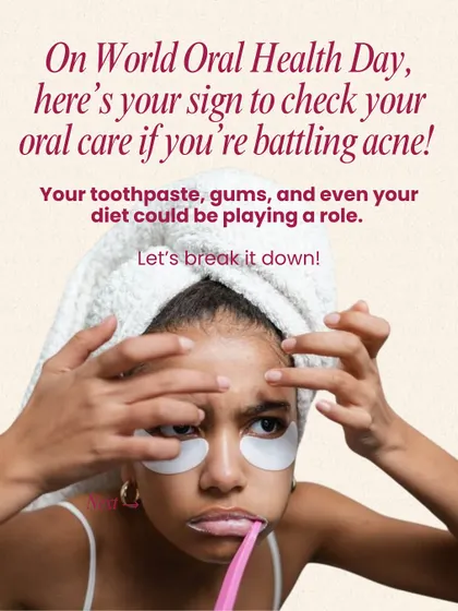 Did you know your oral health could be affecting your skin? This educational post explains how issues like your toothpaste, gum health, and even diet could be playing a role in persistent acne.
