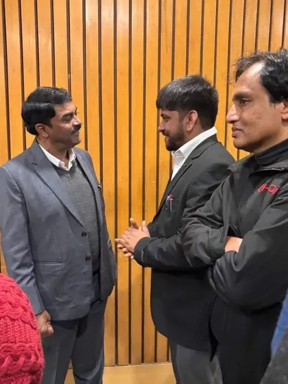 Engaging in a conversation at the book launch event, which was a confluence of minds from the fields of science, security, and literature.