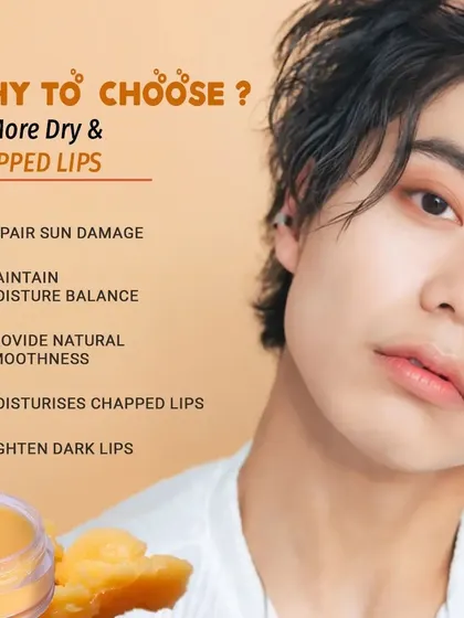 Say goodbye to dry, chapped lips. My lip balm is a unisex product designed to repair sun damage, maintain moisture balance, and lighten dark lips, providing natural smoothness for everyone.