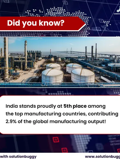India is the 5th largest manufacturing country, and the government aims to increase the sector's GDP contribution to 25% by 2025. We help you become part of this revolution by leveraging initiatives like the PLI scheme.
