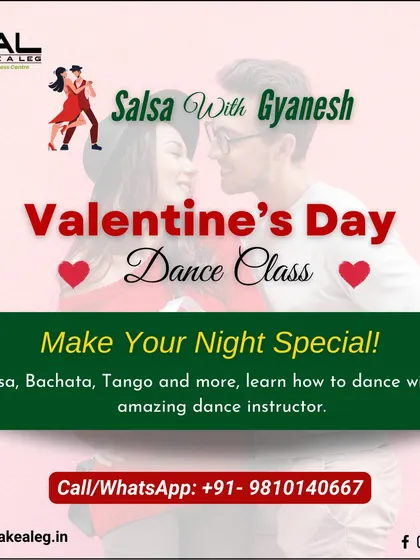 Make your night special with a Valentine's Day dance class. Learn Salsa, Bachata, Tango, and more with our amazing instructors.