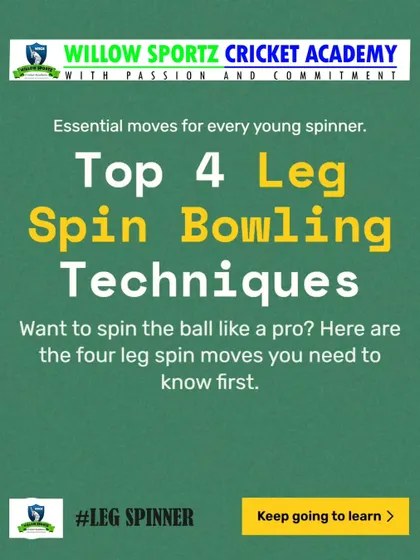 An introduction to the top four leg-spin bowling techniques. We provide structured learning paths for players looking to master a specific skill.