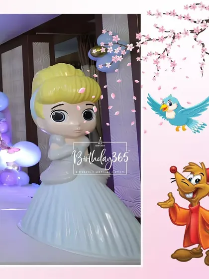 A close-up of the beautiful Cinderella prop, perfect for making any little girl's princess dreams come true.