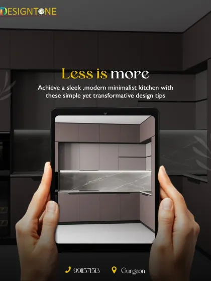 The "Less is more" philosophy is key to achieving a sleek, modern, and minimalist kitchen.
