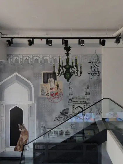 This project for Puma's store in Hyderabad was about blending the brand's global identity with local flavour. I created a mural that features iconic Hyderabad architecture like the Charminar, with the Puma cat subtly integrated into the scene, creating a unique piece of branded street art.