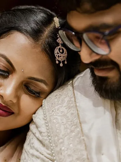 A close-up from my engagement shoot. I focused on a soft smokey eye and glowing skin, a look I love creating for my clients as well.