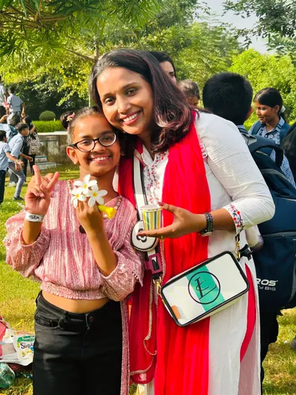 A sweet moment with one of my students. The connections I build with them are truly special to me.