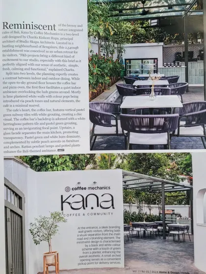 Duplicate of image 56, showing the magazine feature on Kana Cafe.