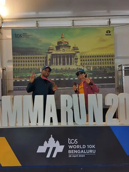 A duplicate of media 48, capturing the celebratory atmosphere of the Namma Run 2024.