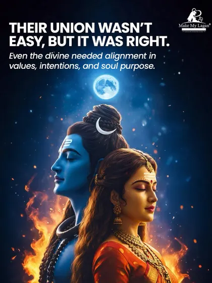 Their union wasn't easy, but it was right. Even the divine needed alignment in values, intentions, and soul purpose, reminding us that true partnership requires more than just destiny.
