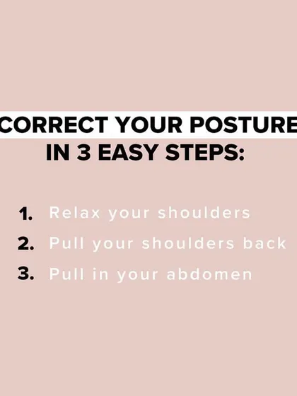 Correct your posture in three easy steps. This is a simple cue I use with clients that you can practice throughout your day.