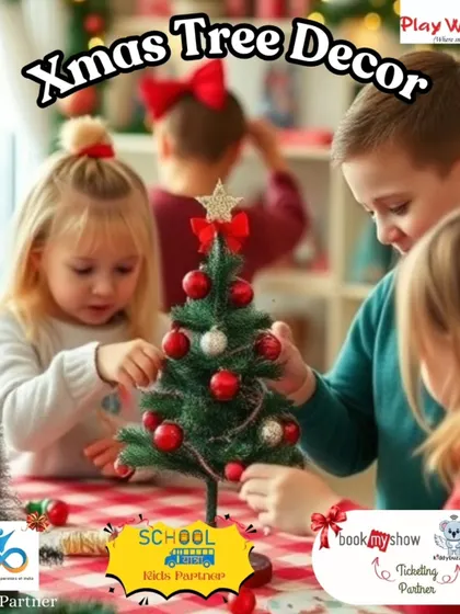 A hands-on Christmas tree decorating workshop is one of the many activities I organize. It's a wonderful way for kids to get into the holiday spirit.