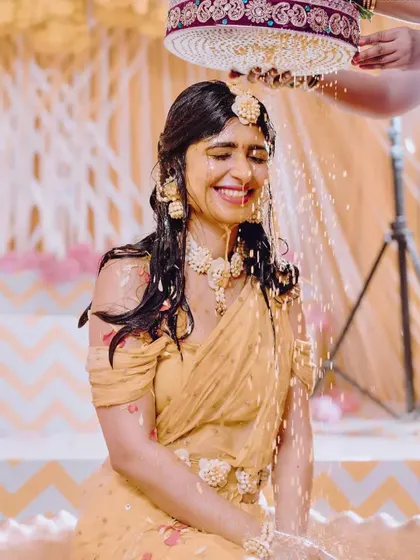 The beautiful moment of the Arisina shower. I ensure the decor not only looks good but also functions perfectly for all the traditional rituals of the day.
