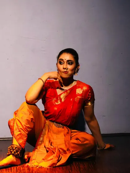 A contemplative moment from my "Varkari" performance, a collection of my favorite Abhangas.