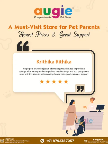 Honest prices and great support are what we aim for. Thank you, Krithika, for calling us a must-visit store for pet parents and for your kind words about our wide variety and customer support.