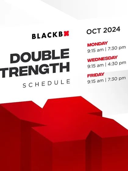 Our October Double Strength schedule is here. Get ready to lift and build serious strength this month.