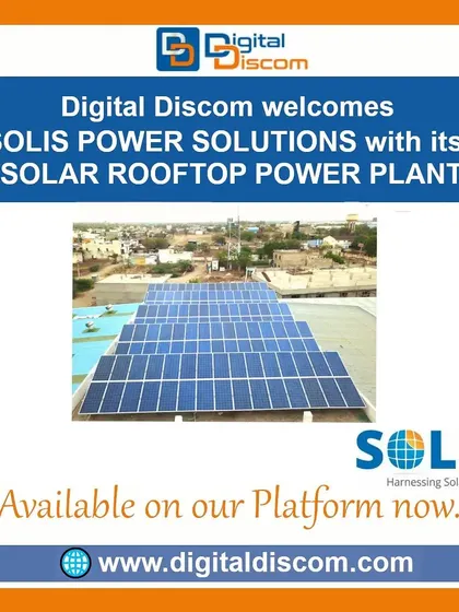 Solis Power Solutions specializes in solar rooftop power plants. This image shows one of their large-scale installations, designed for maximum energy generation.