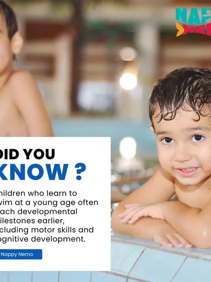 Did you know? Children who learn to swim young often reach developmental milestones earlier.