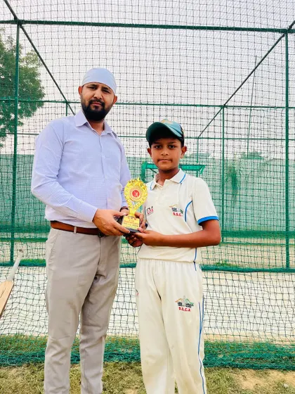 Man of the Match Sumit, well done champ.