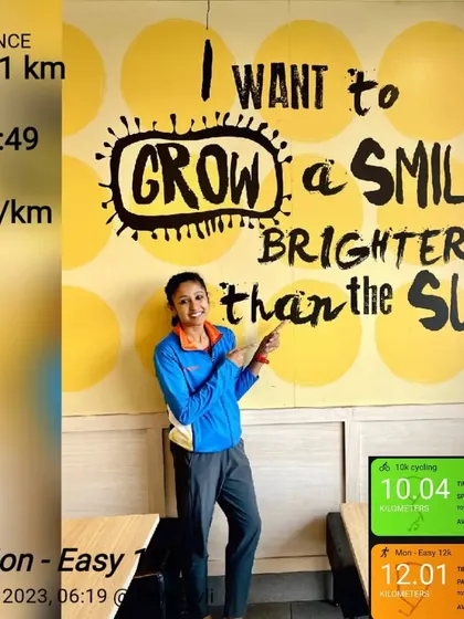 An easy 12km run. Just for today, smile a little more. This run was a steady 5:24/km pace.