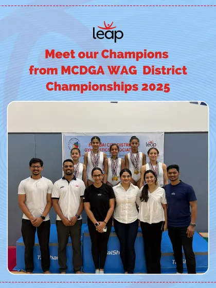 Meet our incredible Women's Artistic Gymnastics (WAG) champions from the MCDGA District Championships. These girls showed up with focus, strength, and grace, representing the culmination of countless hours of practice. We are so proud to celebrate their achievements.