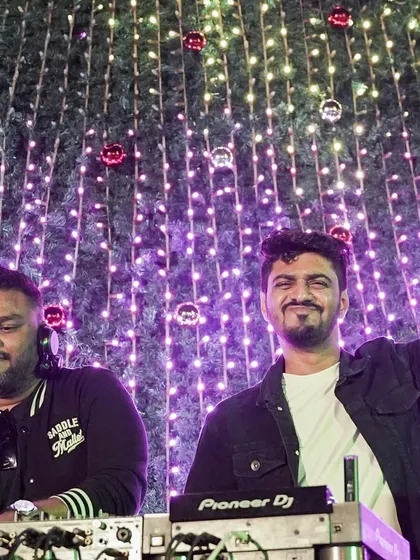 Sharing the stage with DJ Dev at Bandra Wonderland. Collaborating with other artists always brings a fresh dynamic to the performance.