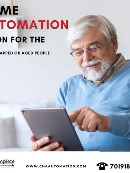 Home automation is a boon for handicapped or aged people. Using a tablet or voice commands, they can effortlessly control lights, appliances, and security systems, making their lives easier and more comfortable.