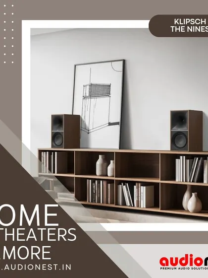 Klipsch "The Nines" are powerful, active bookshelf speakers that can fill a room with sound. They connect directly to a TV, turntable, or computer, offering a simple yet high-quality audio upgrade for any living space.