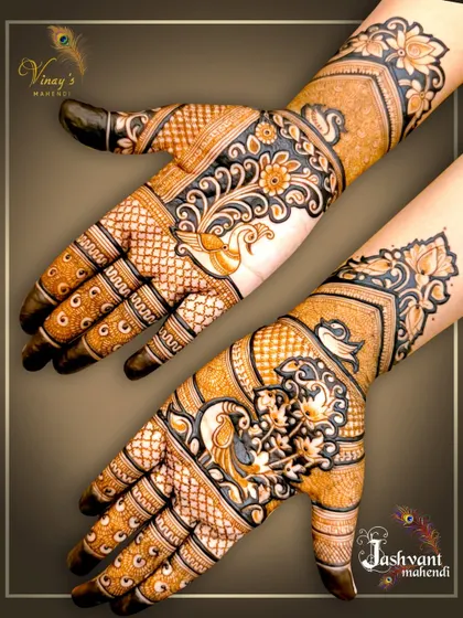 A stylish design with a peacock as the centerpiece, using negative space to create a modern and artistic look.