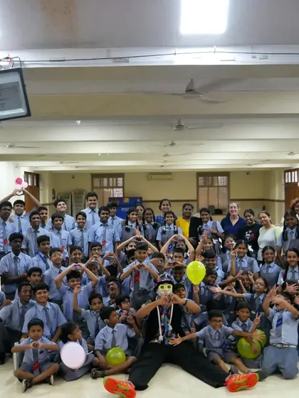 A full group photo capturing the joy and excitement of the 'Silent Storyteller' event. It was a day of laughter, connection, and unforgettable memories for everyone involved.